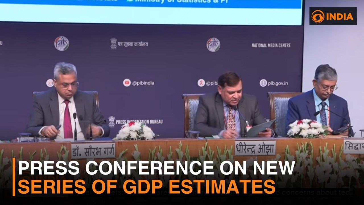 LIVE: Press conference on new series of GDP estimates