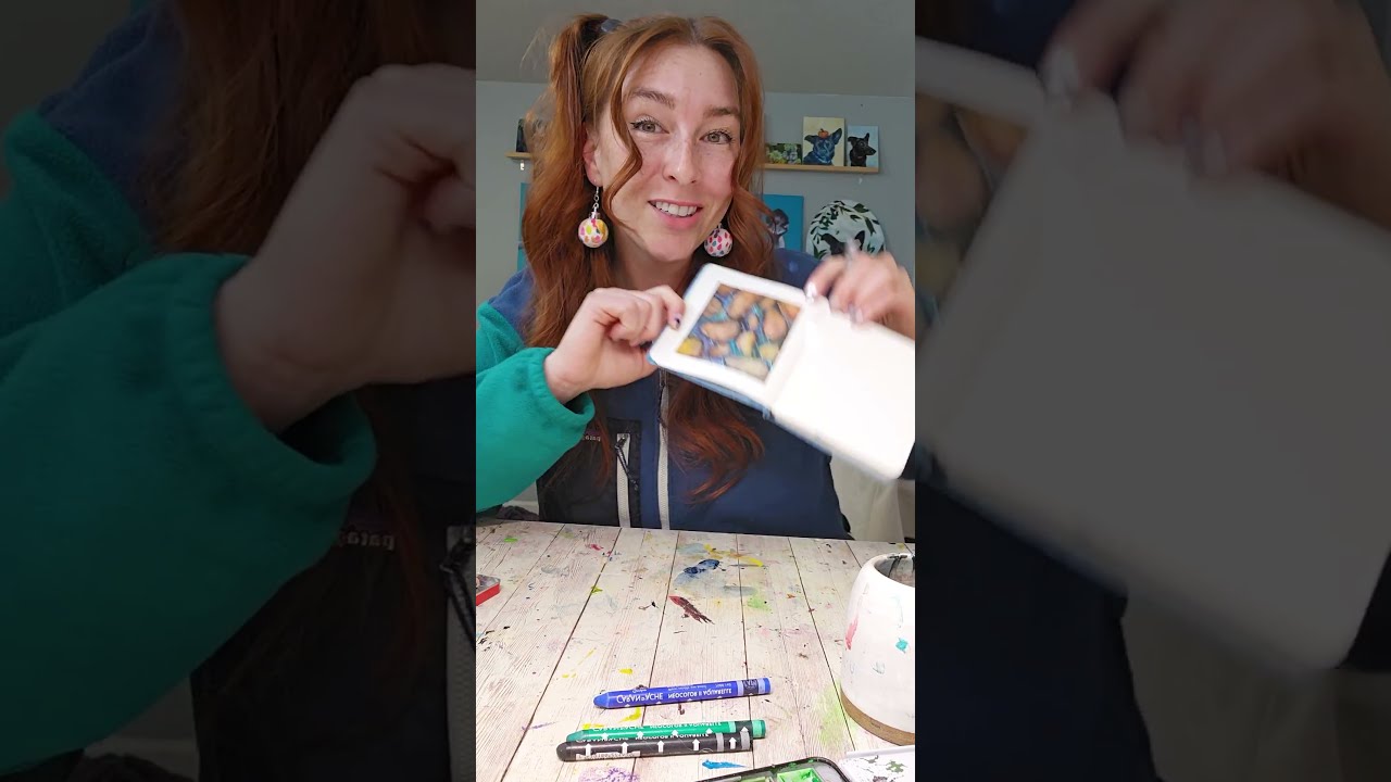 Простой урок по акварели — Камни в воде!