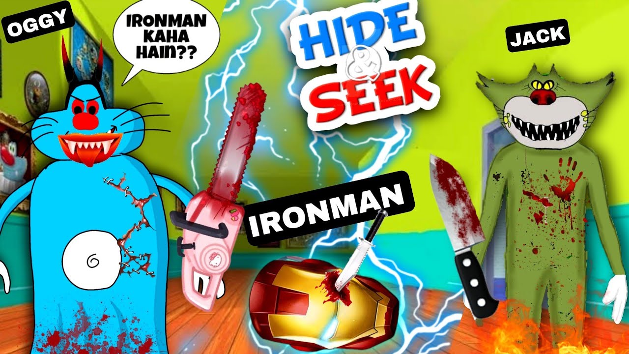 Oggy And Jack Kidnap IRONMAN In Scary Oggy granny House 😱 Horror Oggy Game 😱