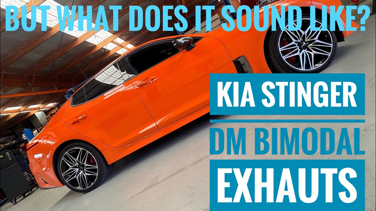 Kia Stinger GT - Звук выхлопа DM 🎵 Открытие/закрытие - легкое нажатие на педаль газа, под нагрузк...