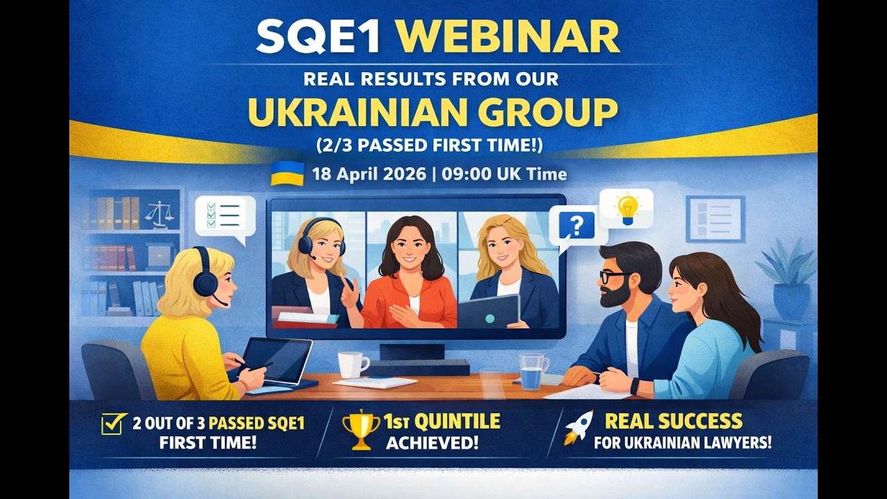 Як здати SQE1 з першого разу? Реальні поради + стратегія для українських юристів (Нарізка)