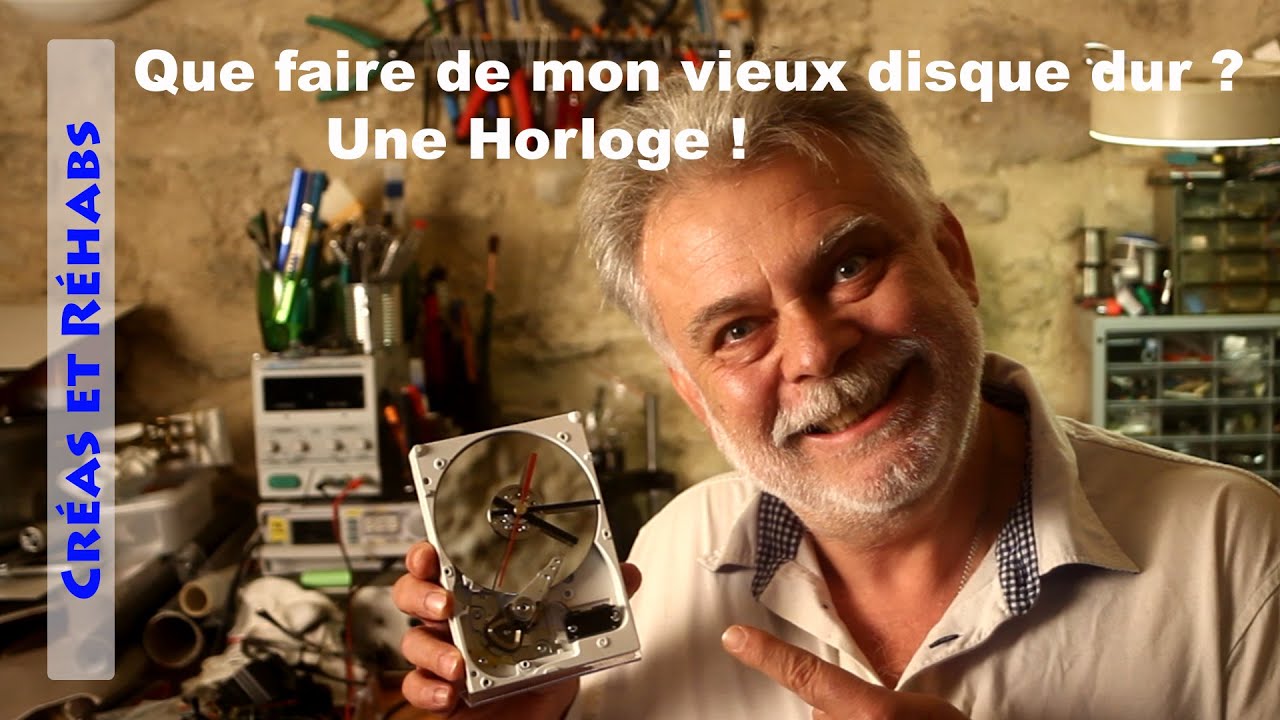 Une horloge à base de disque dur ! - S01E05