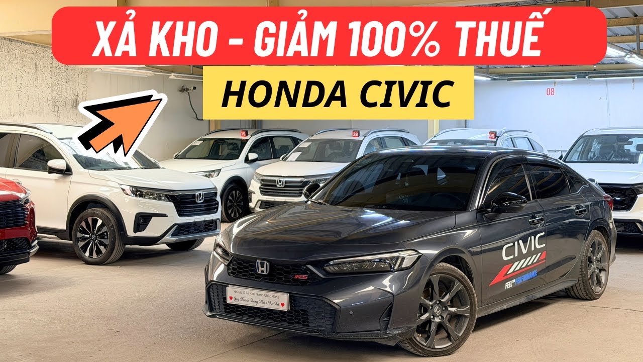 XẢ KHO GIẢM MẠNH - HONDA CIVIC HEV | GIẢM 1OO% PHÍ TRƯỚC BẠ