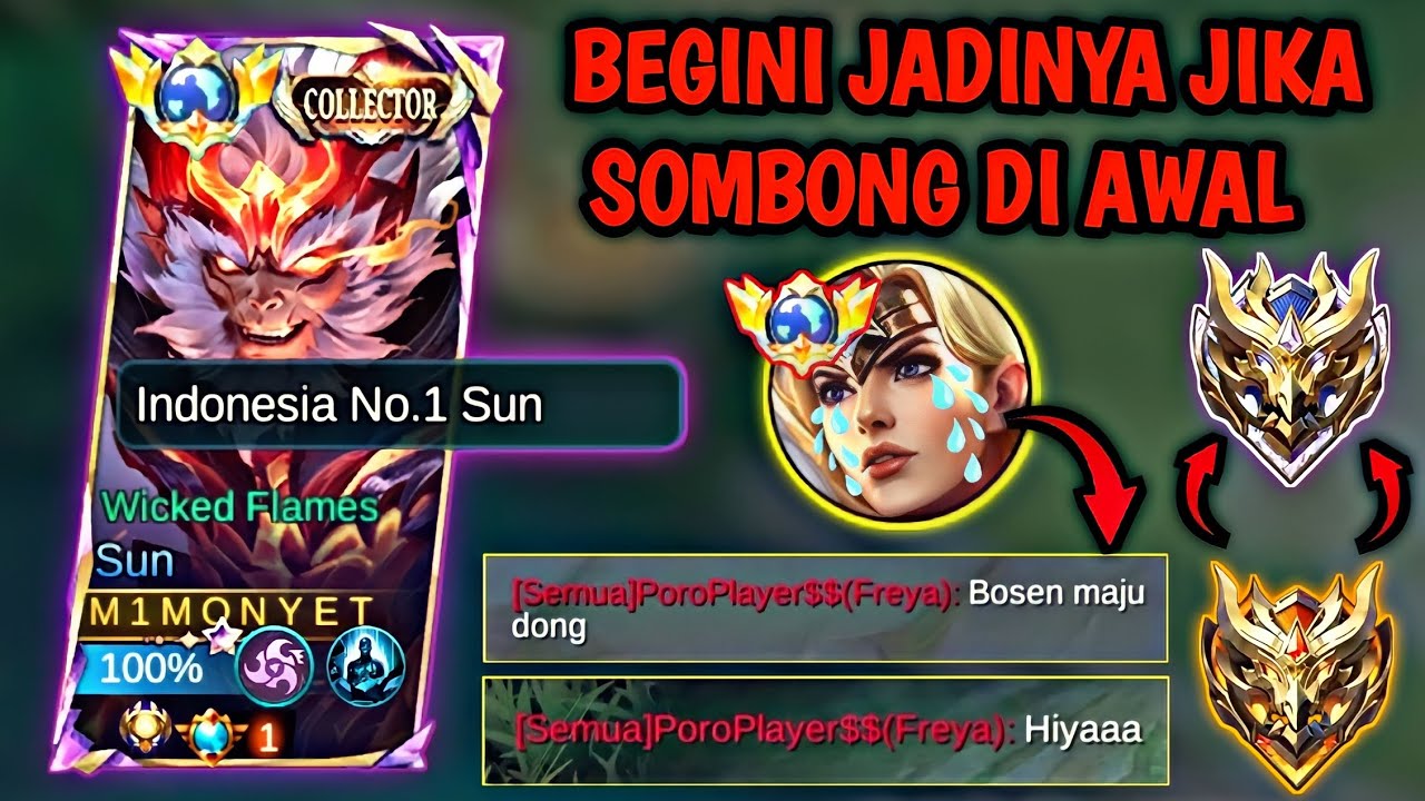 BEGINI JADINYA JIKA BELUM MENANG SOMBONG DULUAN 🔥 | MOBILE LEGENDS