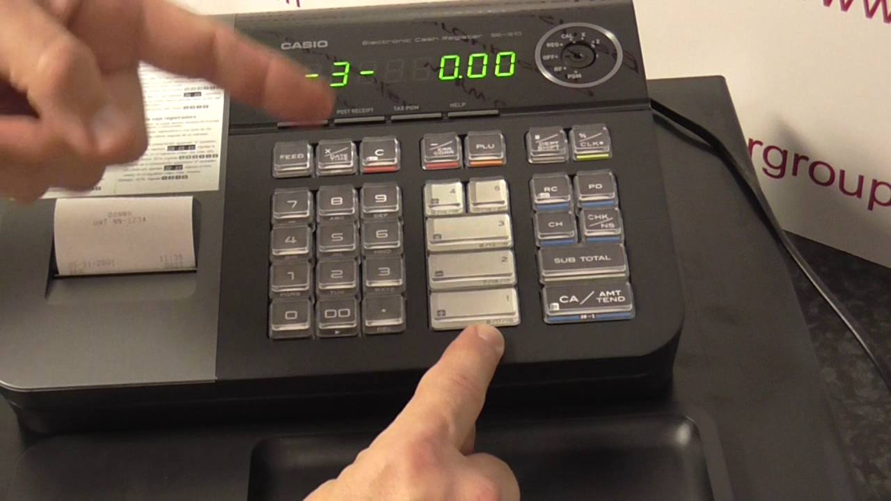 Casio SE-S10 How the department shift button works