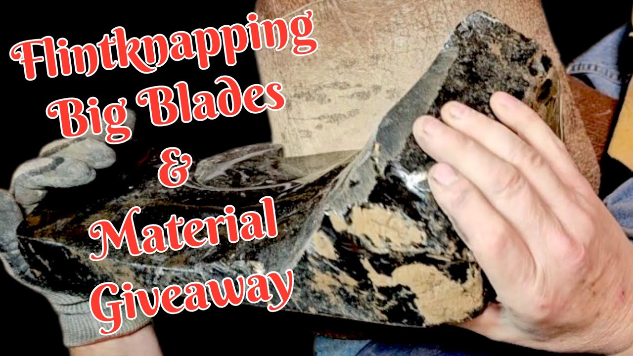Materials Giveaway! Flintknapping A Big Obsidian Blade.