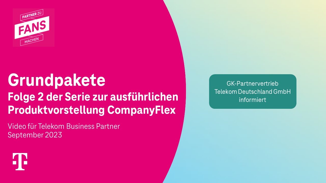 Folge 2: Grundpakete | Serie Produktvorstellung CompanyFlex