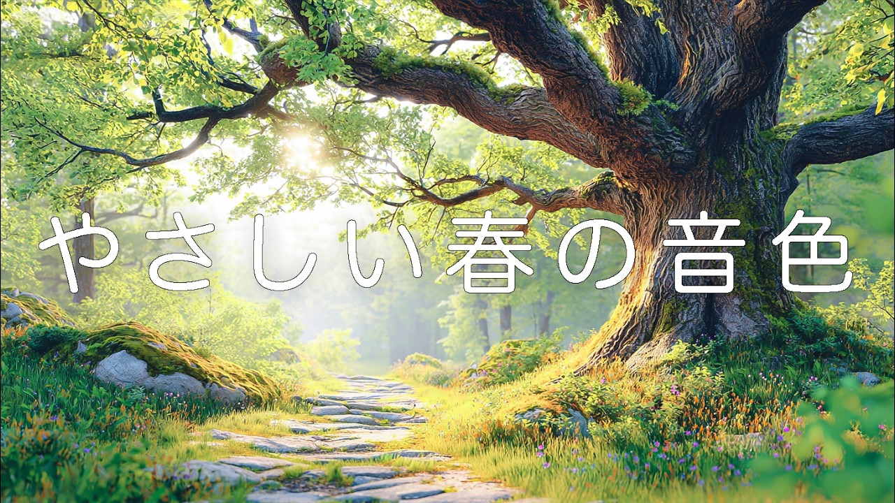 【癒し・作業用BGM】朝に聞きたいほっとする春の小道とBGM｜癒されるピアノ音楽 – Healing Morning Music