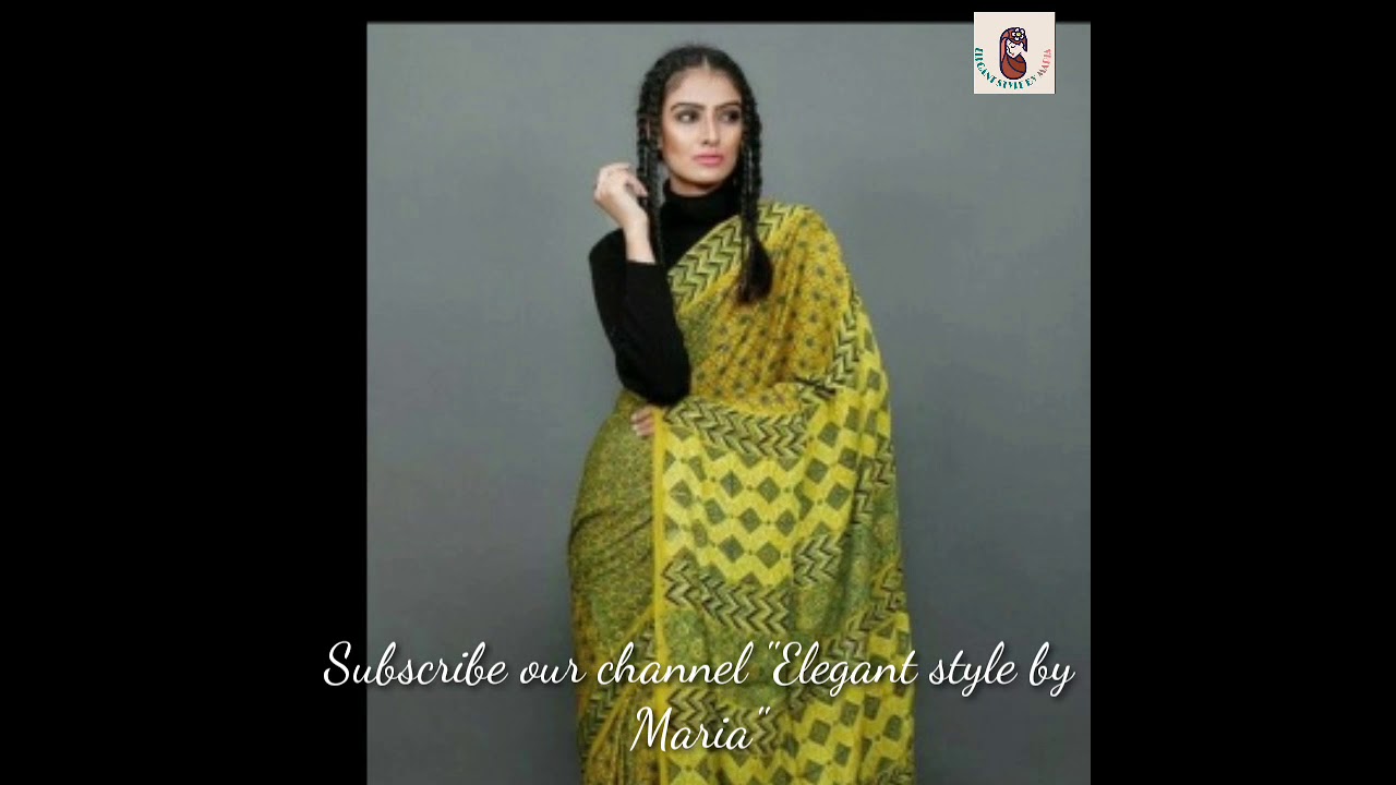 18 Graceful Designs of Ajrakh Handblock Printed Modal Silk Sarees.