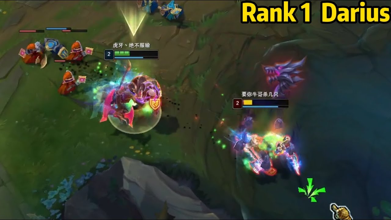 Rank 1 Darius VS Rank 1 Olaf, *INSANE SOLO KILL*