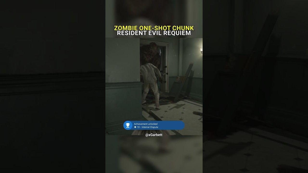 Слепой зомби может убить Чанка одним выстрелом в Resident Evil Requiem #re9 #residentevilrequiem