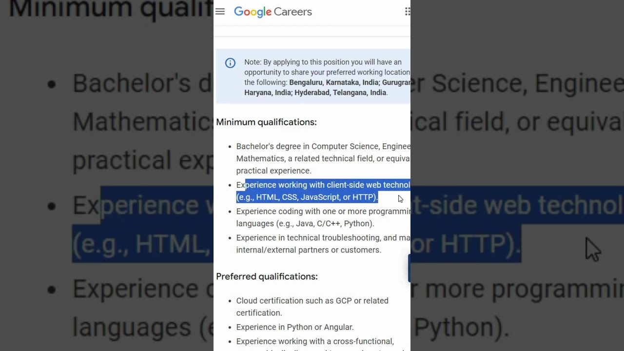 Google job update || web application Engineer || Fresher jobs