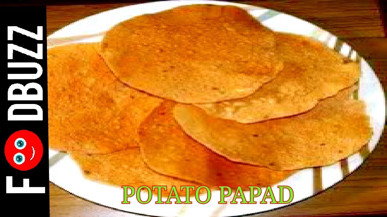 Aloo Papad | How To Make Potato Papad | Potato Papad Recipe in English_FOOD BUZZ