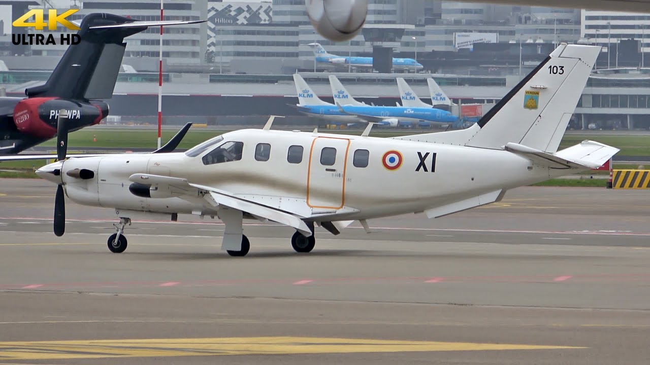 French Air Force TBM-700 | 'Cotam1287' AMS - STA | Very windy conditions