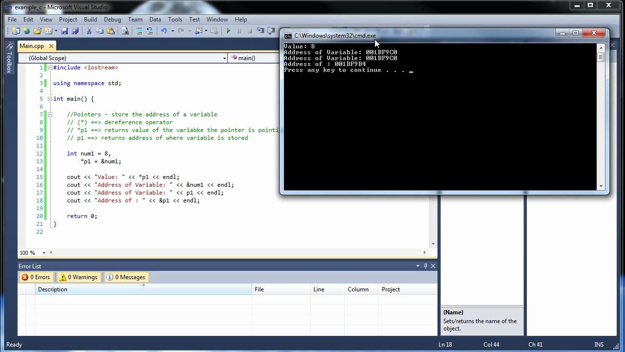 C++ Tutorial 25 - Pointers