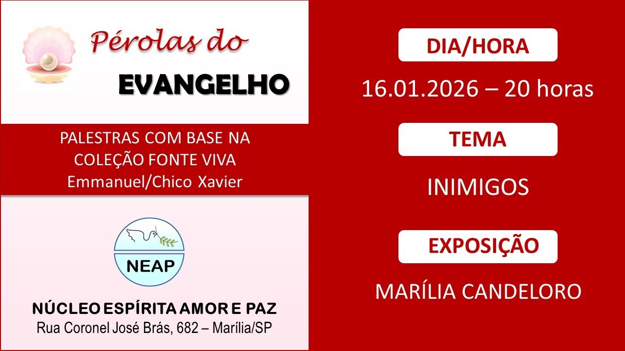 INIMIGOS - da obra Pão Nosso de Emmanuel / Chico