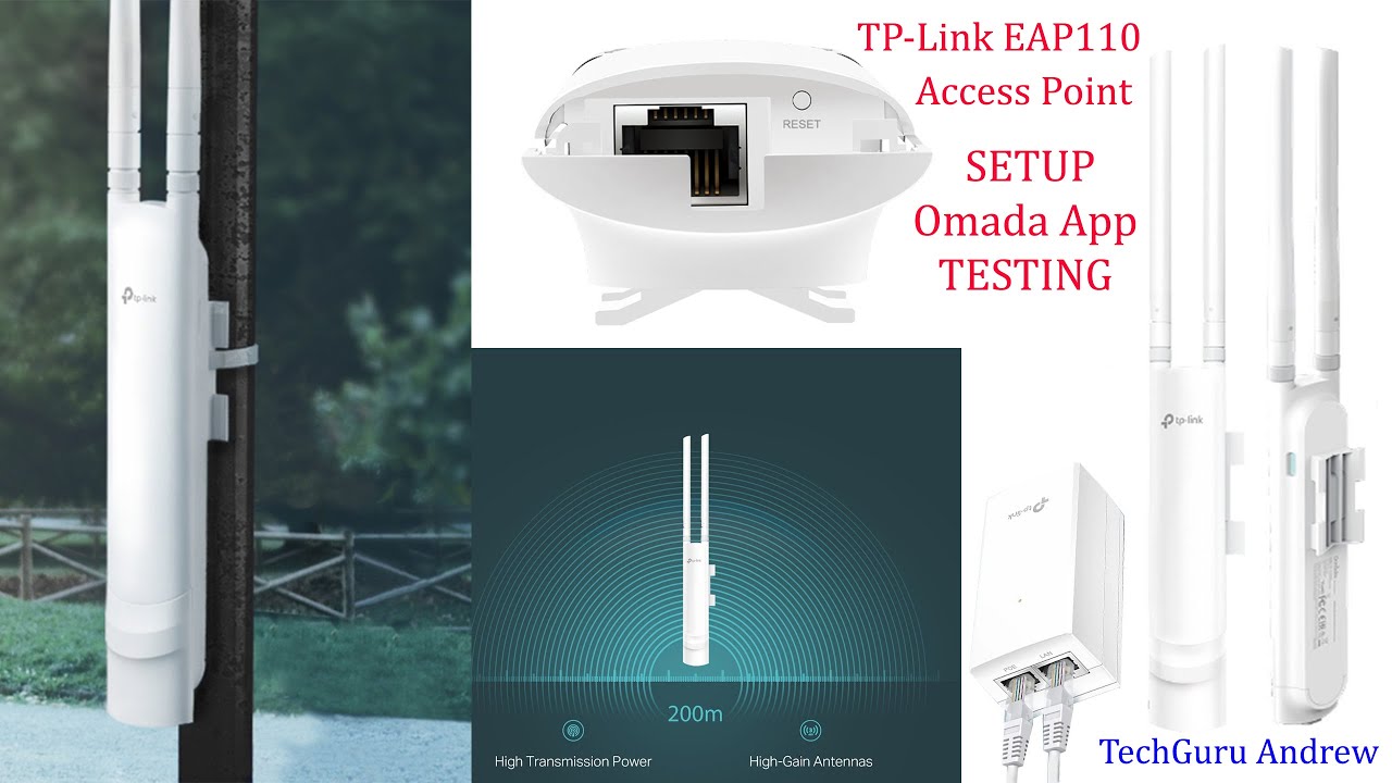 Настройка беспроводной точки доступа серии N TP-Link EAP110 для улицы, скорость 300 Мбит/с