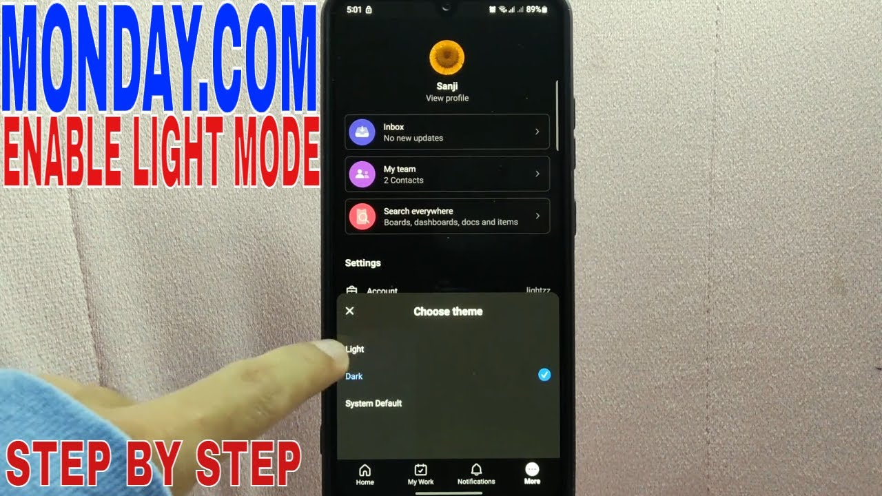 ✅  How To Enable Light Mode On Monday.com 🔴