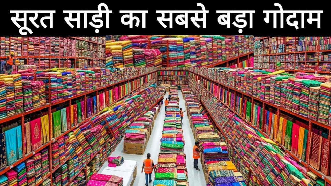 1000 रुपए वाली साड़ी | मात्र 40 रुपए से साड़ी | 250 से लहँगा | 20 ₹ से leggings  | Sadi Factory Live