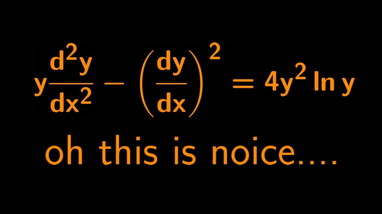 A spicy 2nd order non-linear differential equation