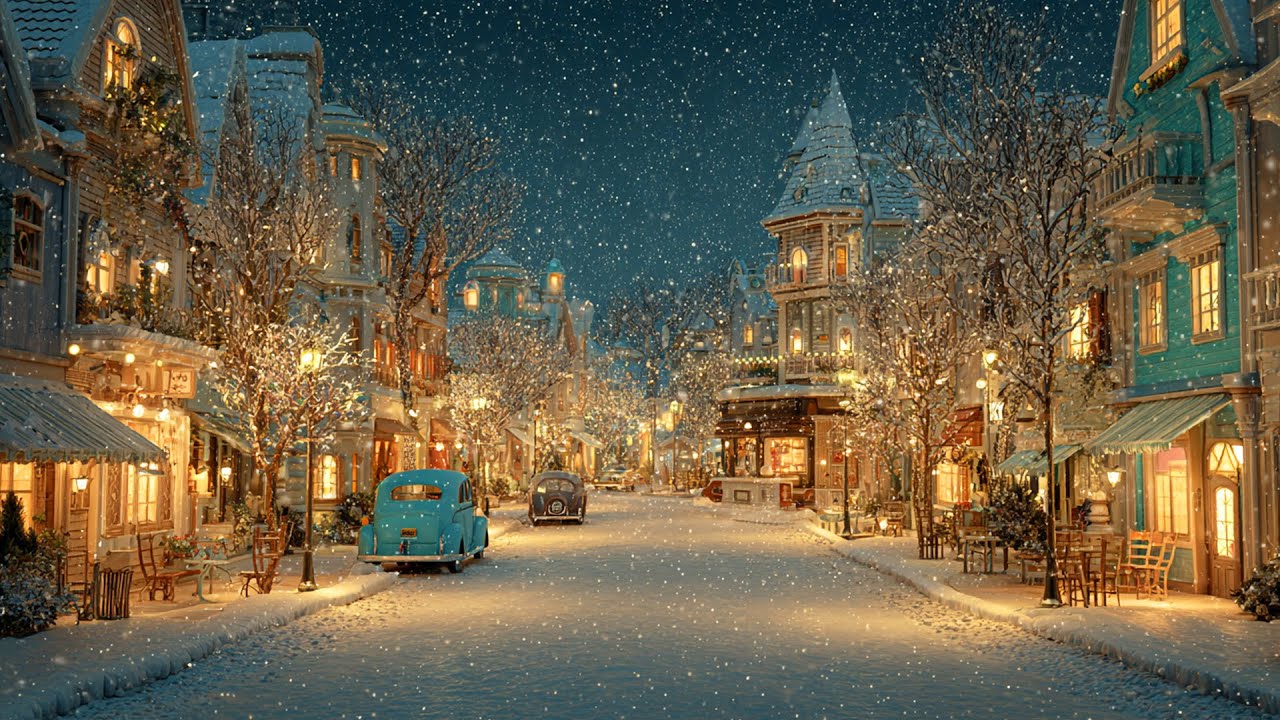 Vintage Christmas Jazz 1940s 🎄 Cozy Storybook Café Ambience