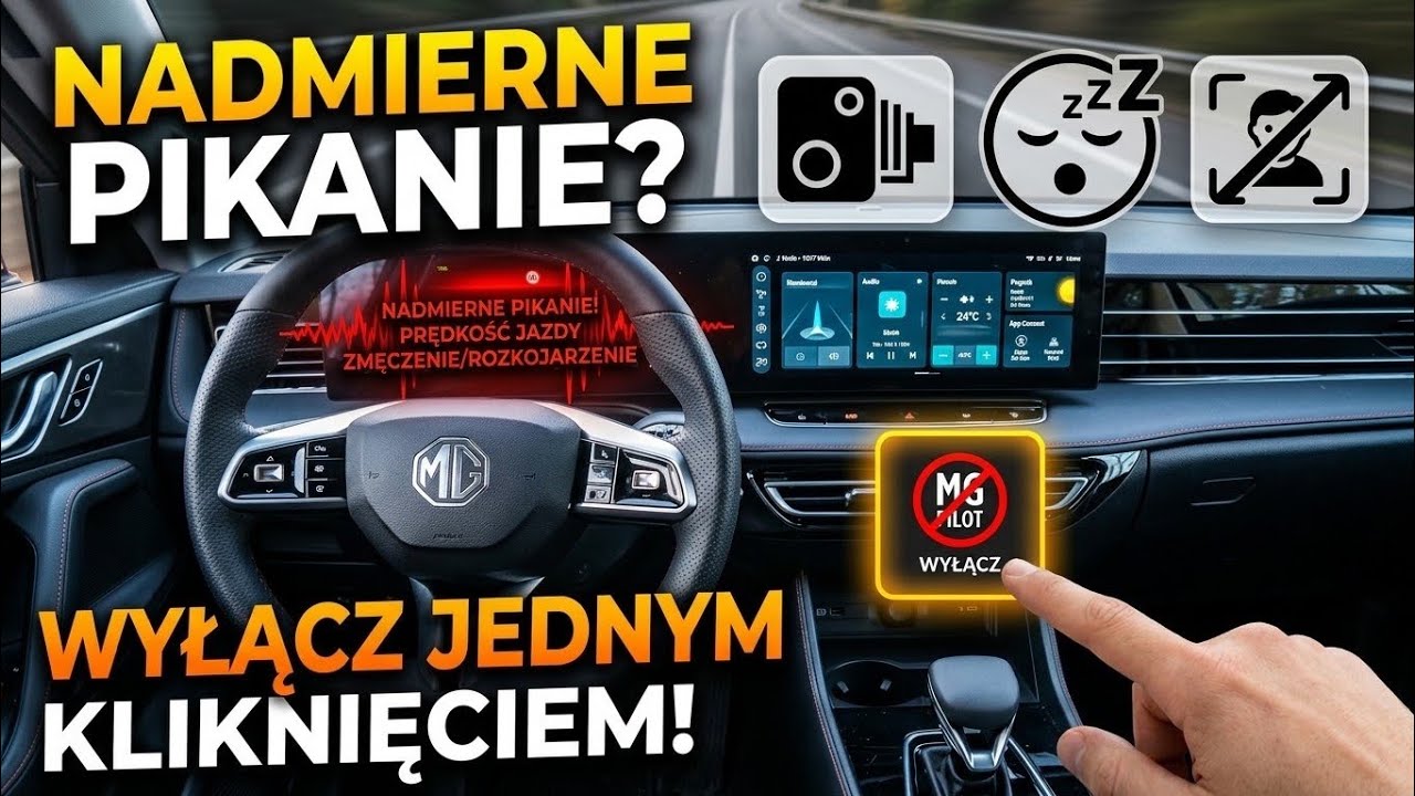 #05 )MG HS Hybrid Systemy wspomagające jazdę , jak to działa ,jak wyłączyć, MG pilot 