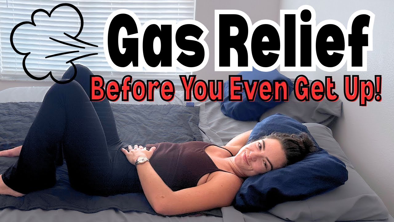 Yoga in Bed for Gas & Bloat Relief | Gentle Morning or Night Stretches