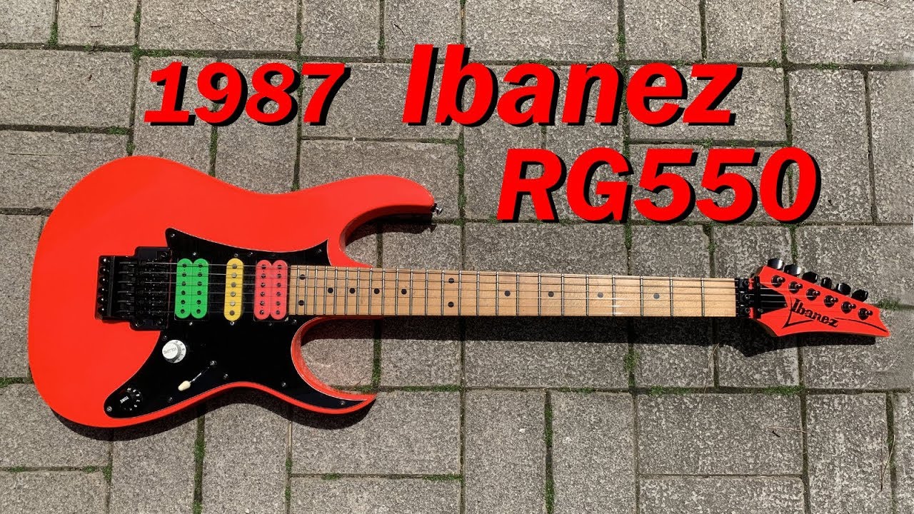 1987 Ibanez RG550 Road Flare Red