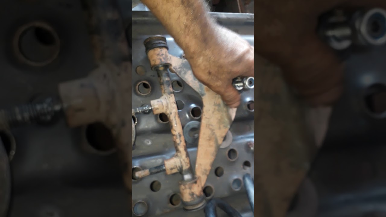 Troca de reparo da alavanca do 124 Scania