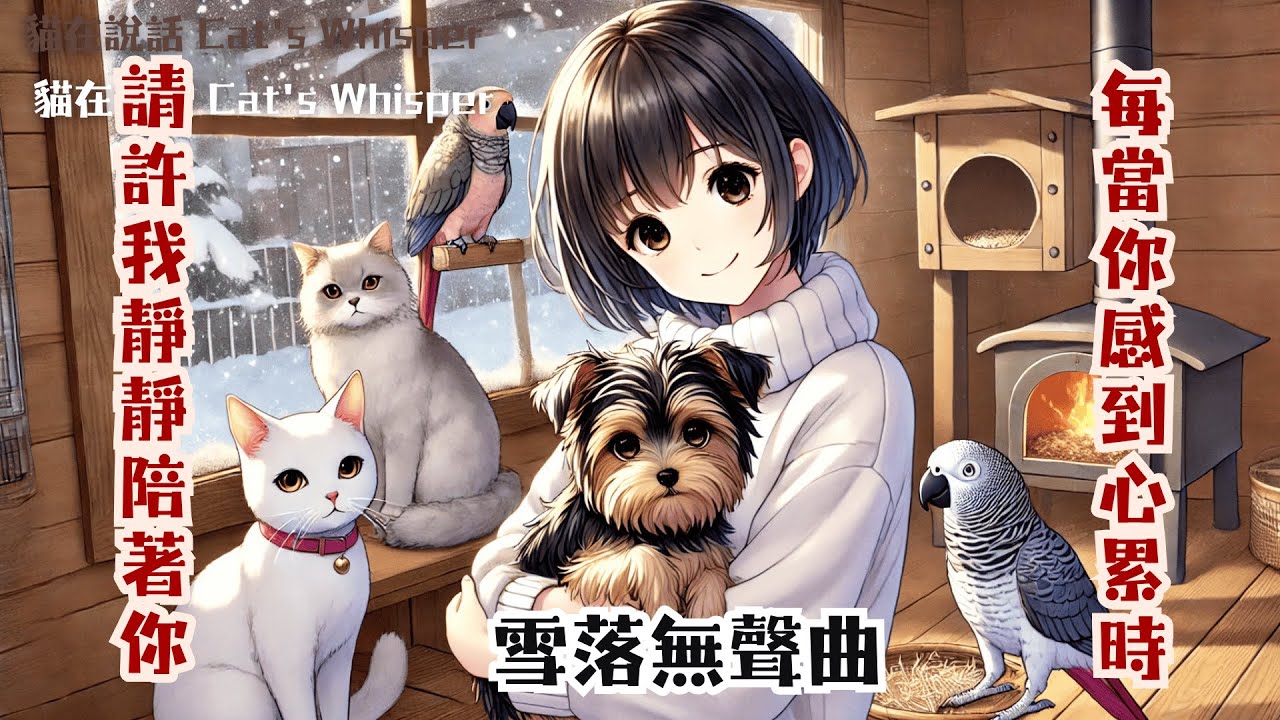 🦋🤍這份無言的陪伴，勝過千言萬語❄️☃️雪落無聲曲⛄️🌨️This Silent Companionship Speaks Louder Than a Thousand Words🌬️🌼🔥🪵🧣🧤