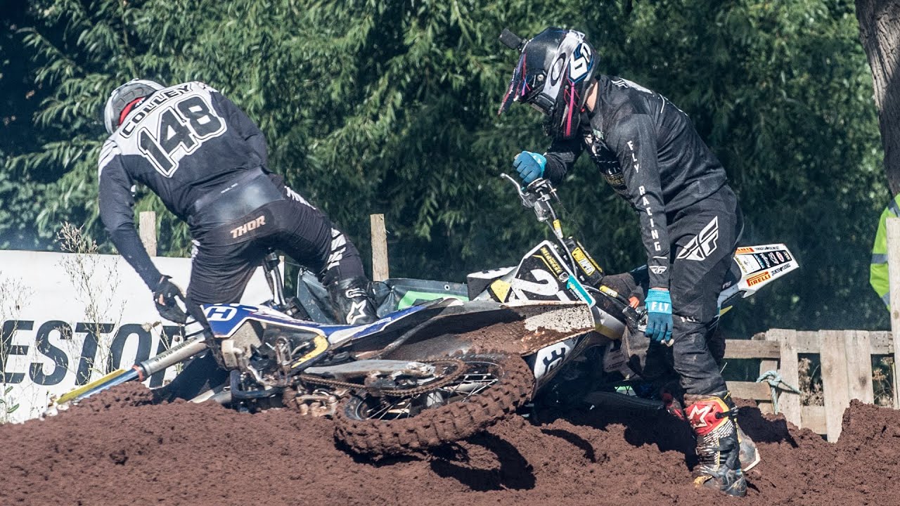 Incredible 125cc Motocross Comeback after First Turn CRASH!