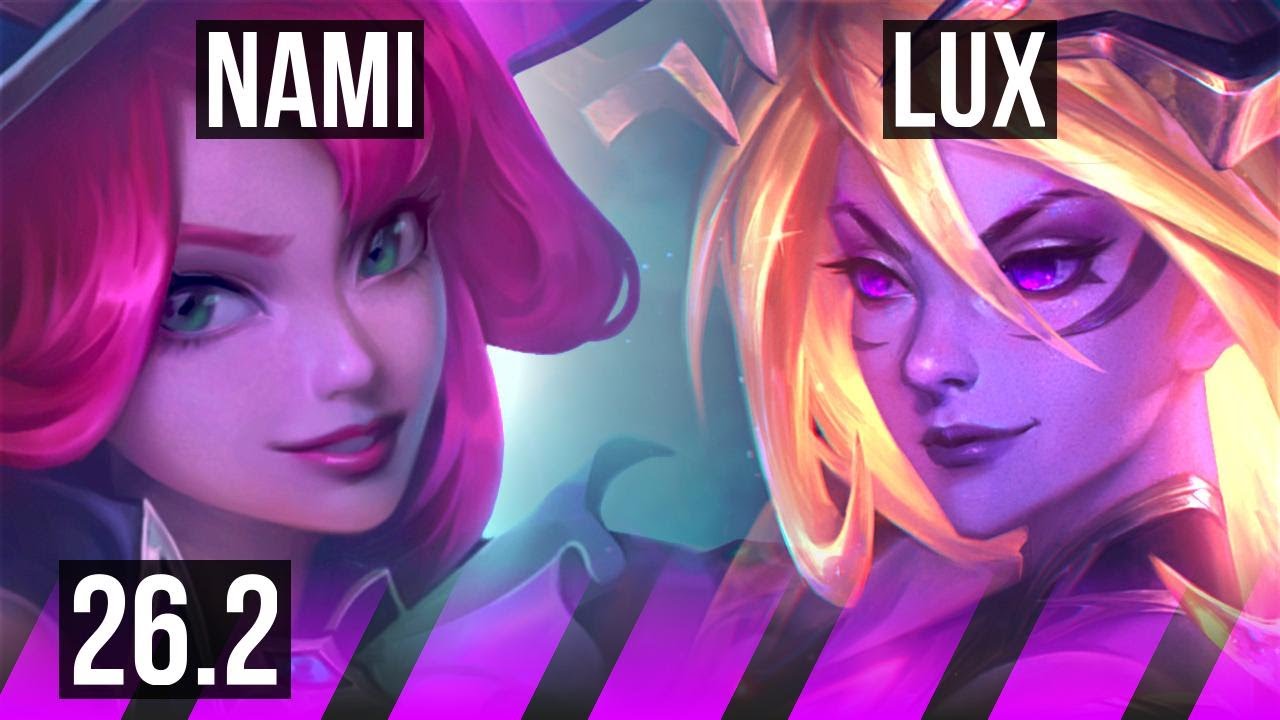 NAMI & Smolder vs LUX & Ziggs (SUP) | Good KDA: 1/1/30 | NA Grandmaster | 26.2
