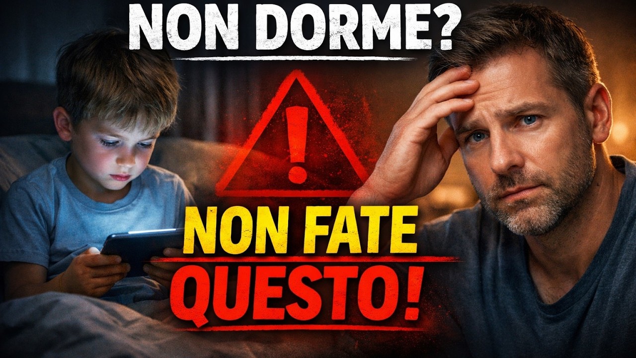 Tuo figlio NON DORME? L'ERRORE N°1 che il 99% dei genitori fa e che rovina tutto.