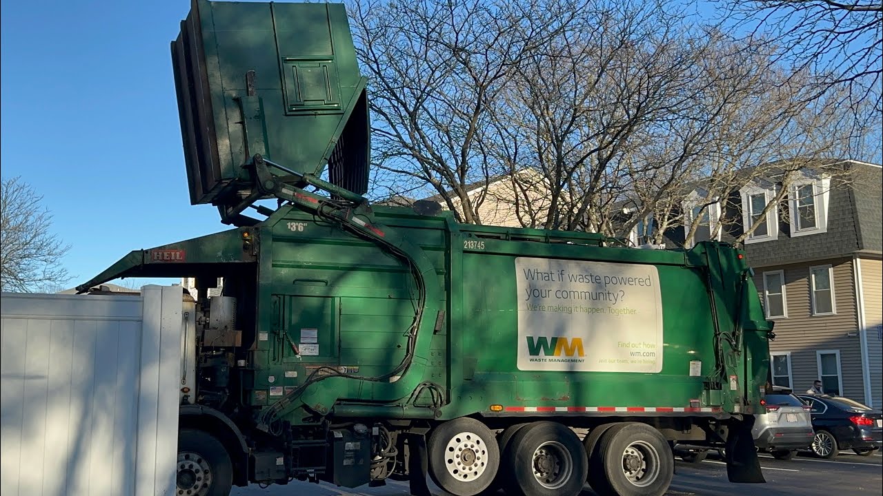 Waste Management Heil front loaders Vs Post Xmas apartment dumpsters