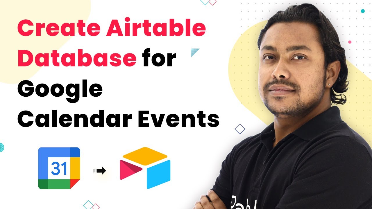 Create Database of New Google Calendar Event on Airtable Automatically - Google Calendar to Airtable