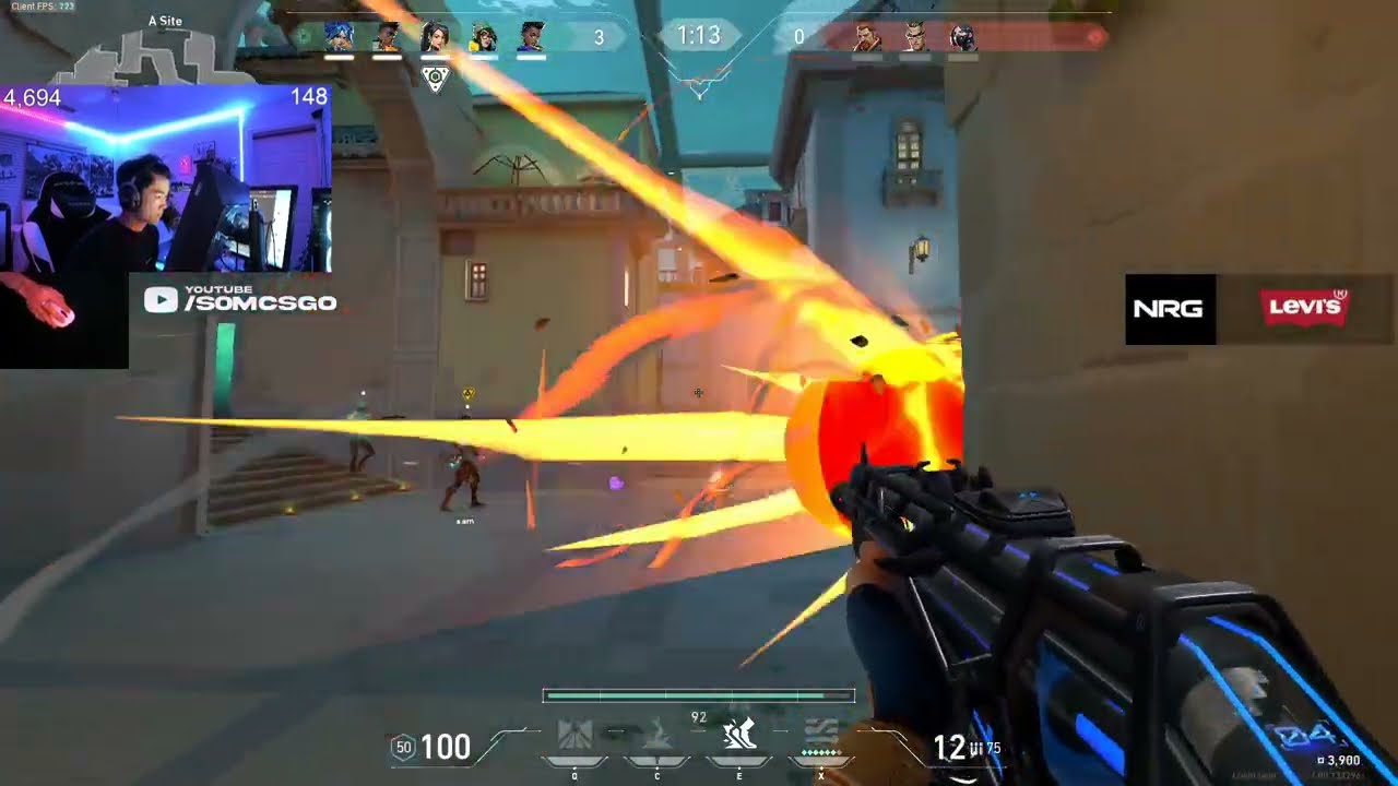 NRG s0m NEON PERL VALORANT RANKED GAMEPLAY [ FULL MATCH VOD ]