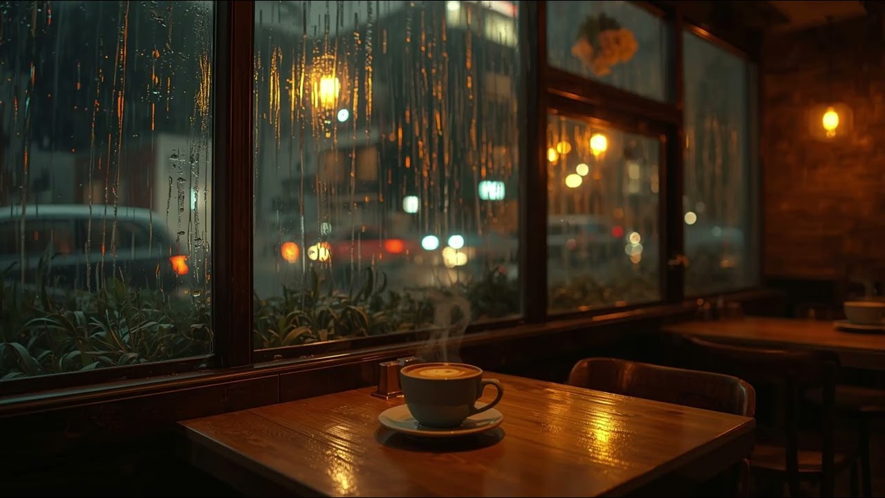 Rainy Night Café ☕ Lofi Chill Beats for Study
