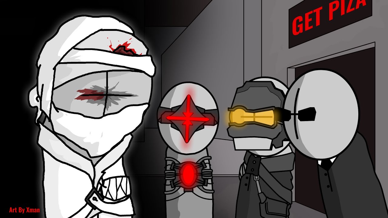 Whitehank gets pizza | Madness combat birthday animation
