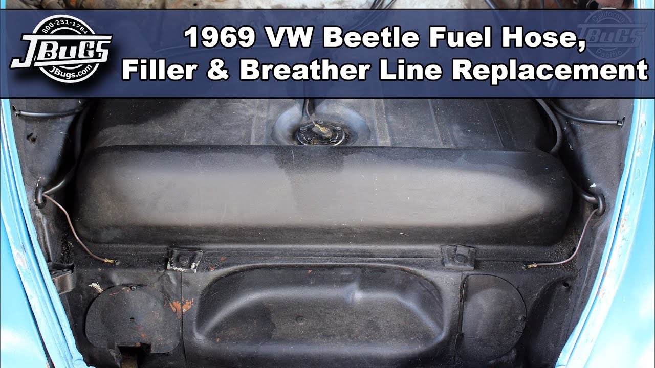 JBugs - 1969 VW Beetle - Fuel Hose, Filler & Breather Line Replacement