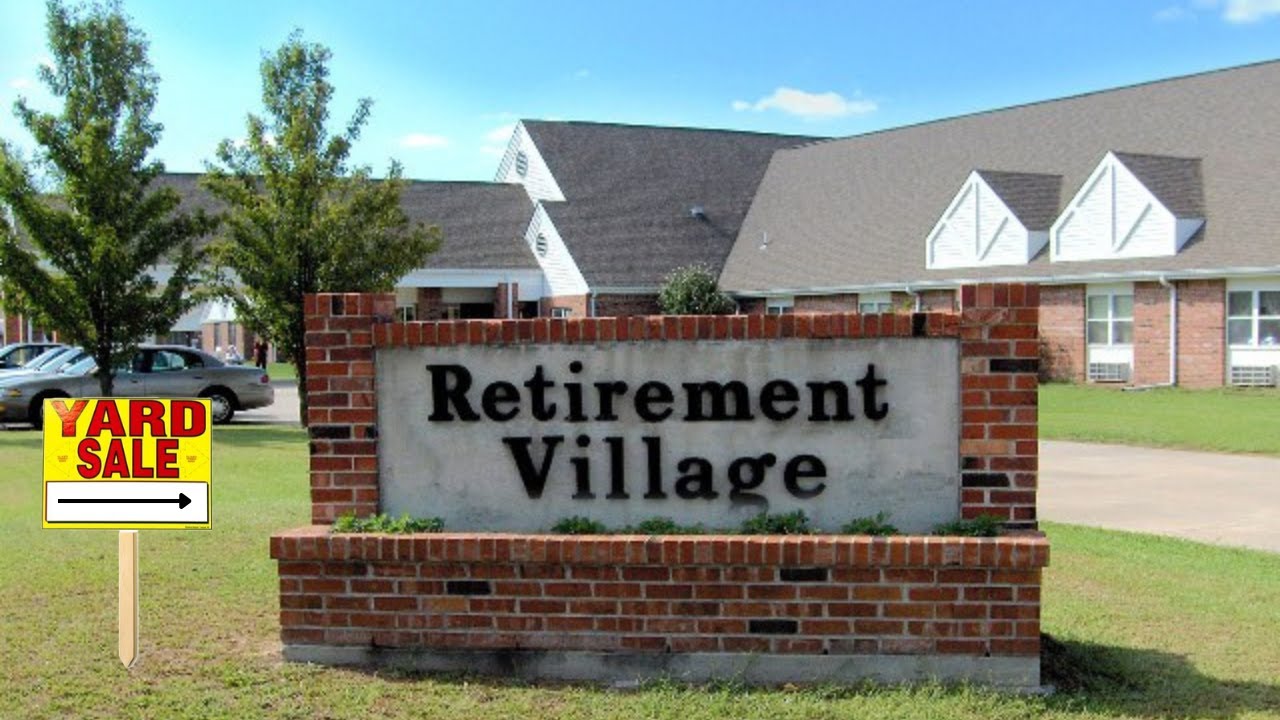 Our first time going to a yard sale at a retirement home!