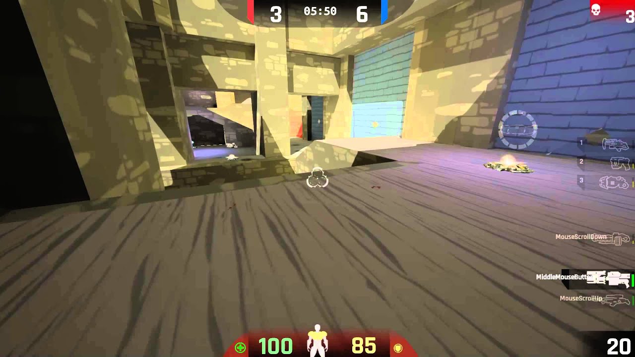 UT4 pre-alpha: Duel match 'has VS inri' @ coma