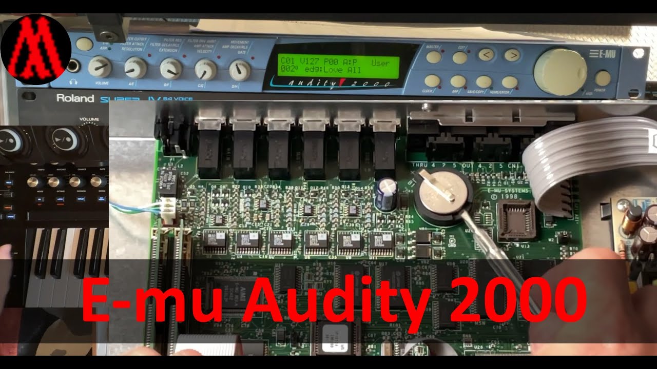 E-mu Audity 2000 in 2025 - impressive sounds - battery replacement - NVRAM fix - Firmware update