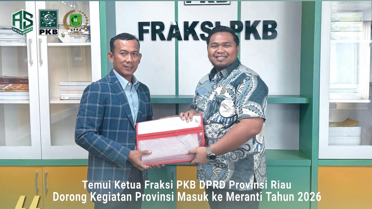 Antoni Shidarta Temui Ketua Fraksi PKB DPRD Riau