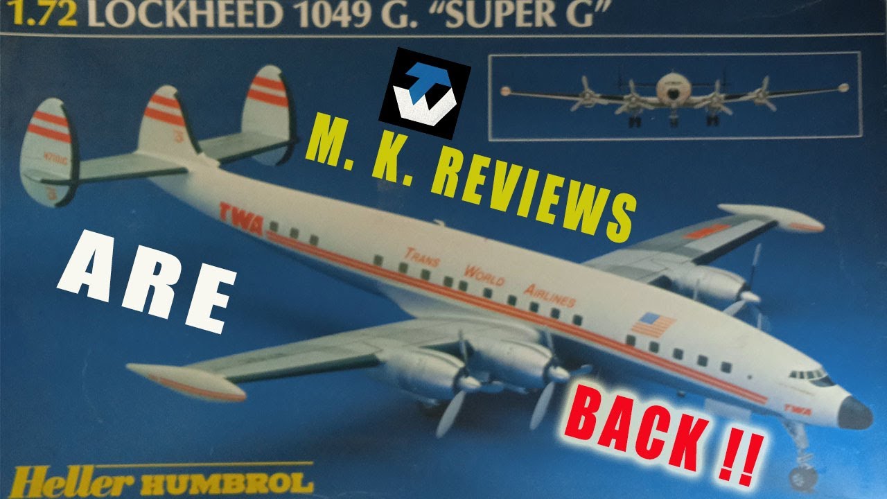 Vintage 1:72 Heller-Humbrol 80314, Lockheed L-1049G 