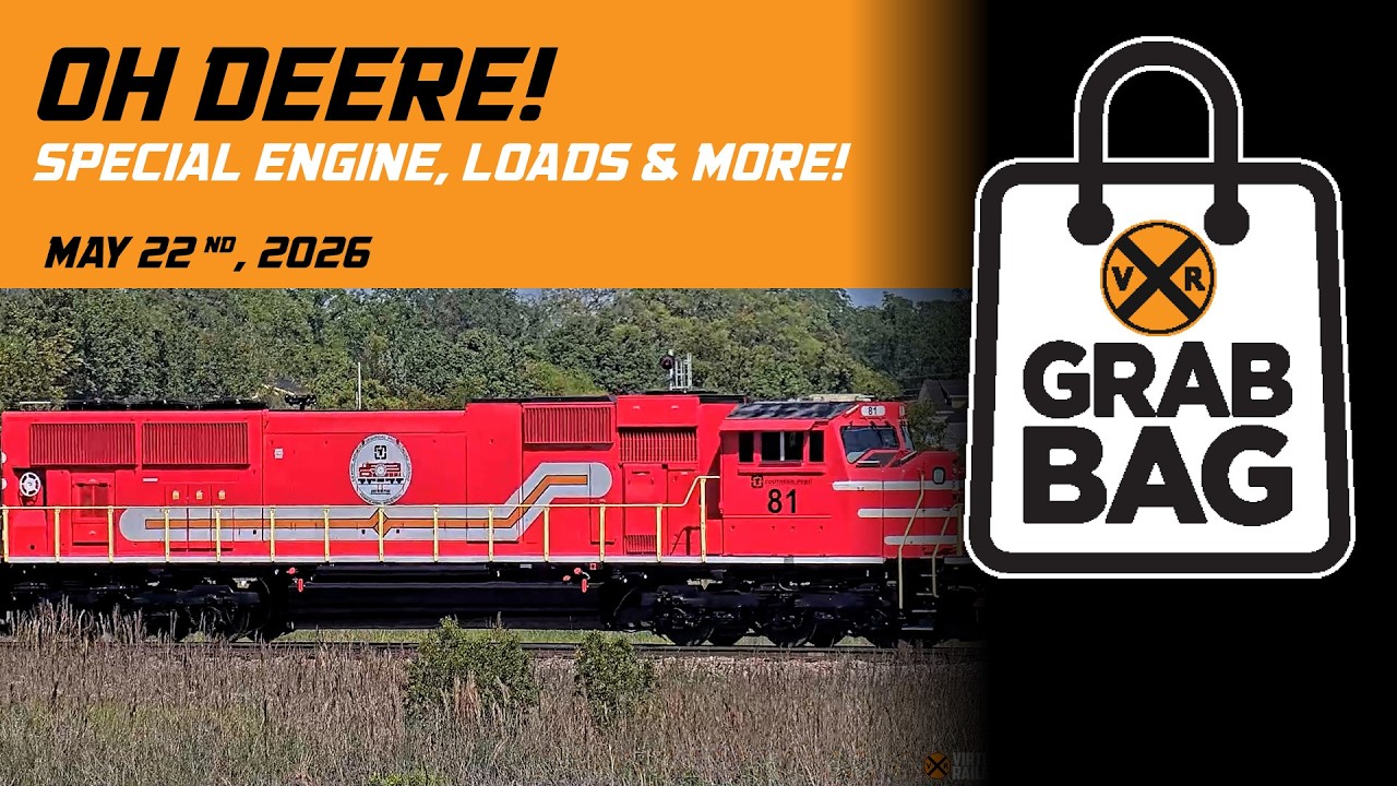 GRAB BAG: Deere's, cats, special locomotives, interesting loads and much more this week!