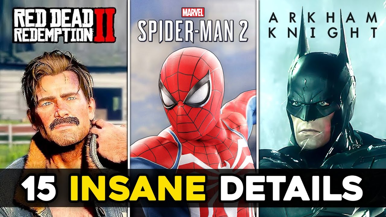 15 INSANE Details in Video Games (RDR2, GTA5 & More)