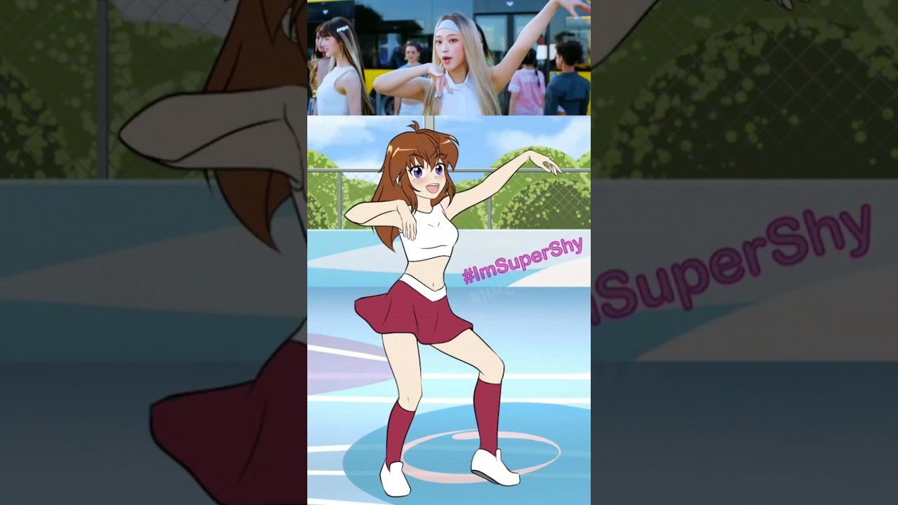 SUPER SHY Challenge | Mirrored Dance Animation #NewJeans #ImSuperShy
