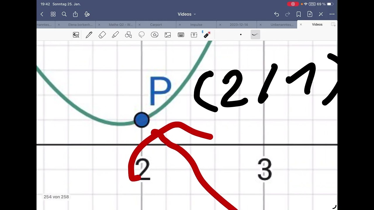 Mathe EF - A4 Ableitung:  Tangente und Normale aufstellen
