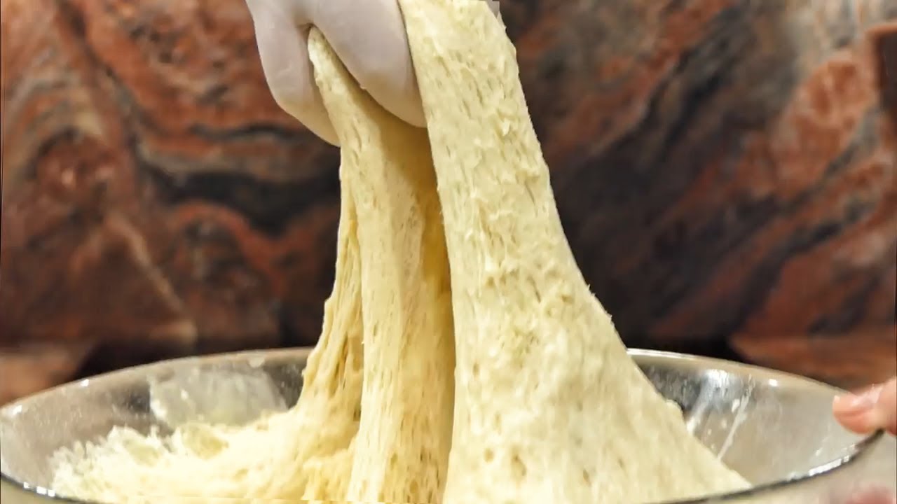 Универсальное тесто для пиццы, тортов, закусок и хлеба. Секрет эластичного и пышного теста.