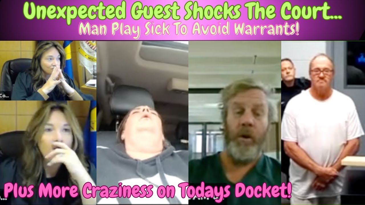 Judge DiSantos Court Gets A Unexpected Guest & Man Plays Sick To Avoid Warrants! #trending #court